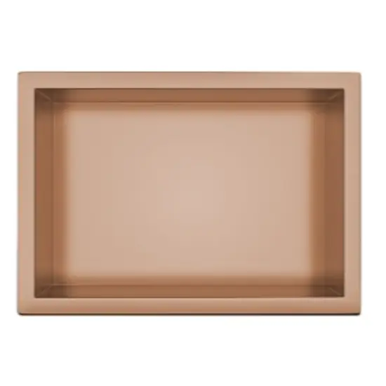 Półka wnękowa Wall Box 30 x 20 x 10 cm miedź stal nierdzewna z kołnierzem